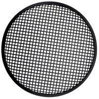 15" Waffle Style Black Steel Speaker Grille with Rubber Edge